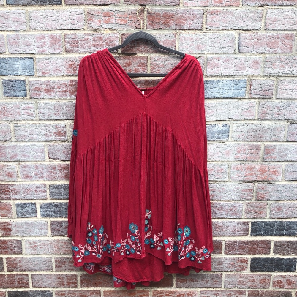 SOLD Free People Te Amo Flared Sleeve Mini Dress